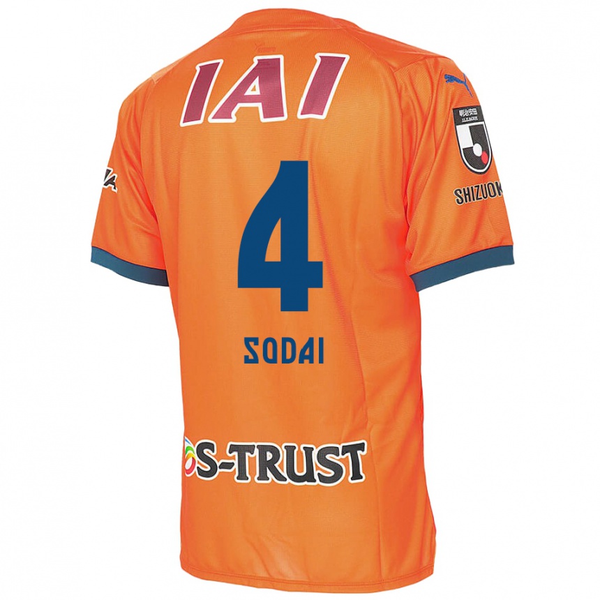 Kids Football Sodai Hasukawa #4 Orange Blue Home Jersey 2024/25 T-Shirt