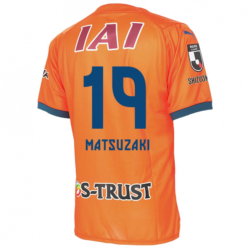 Kids Football Kai Matsuzaki #19 Orange Blue Home Jersey 2024/25 T-Shirt