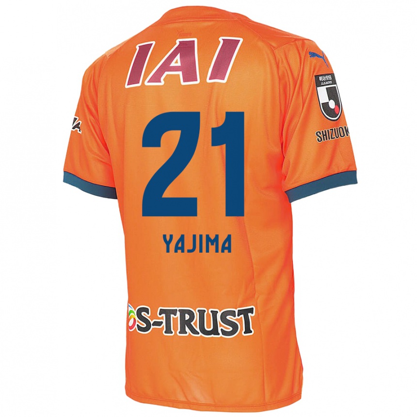 Kids Football Shinya Yajima #21 Orange Blue Home Jersey 2024/25 T-Shirt