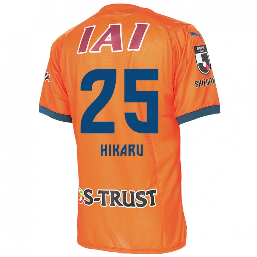 Kids Football Hikaru Naruoka #25 Orange Blue Home Jersey 2024/25 T-Shirt