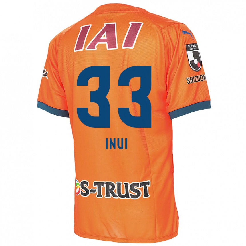 Kids Football Takashi Inui #33 Orange Blue Home Jersey 2024/25 T-Shirt