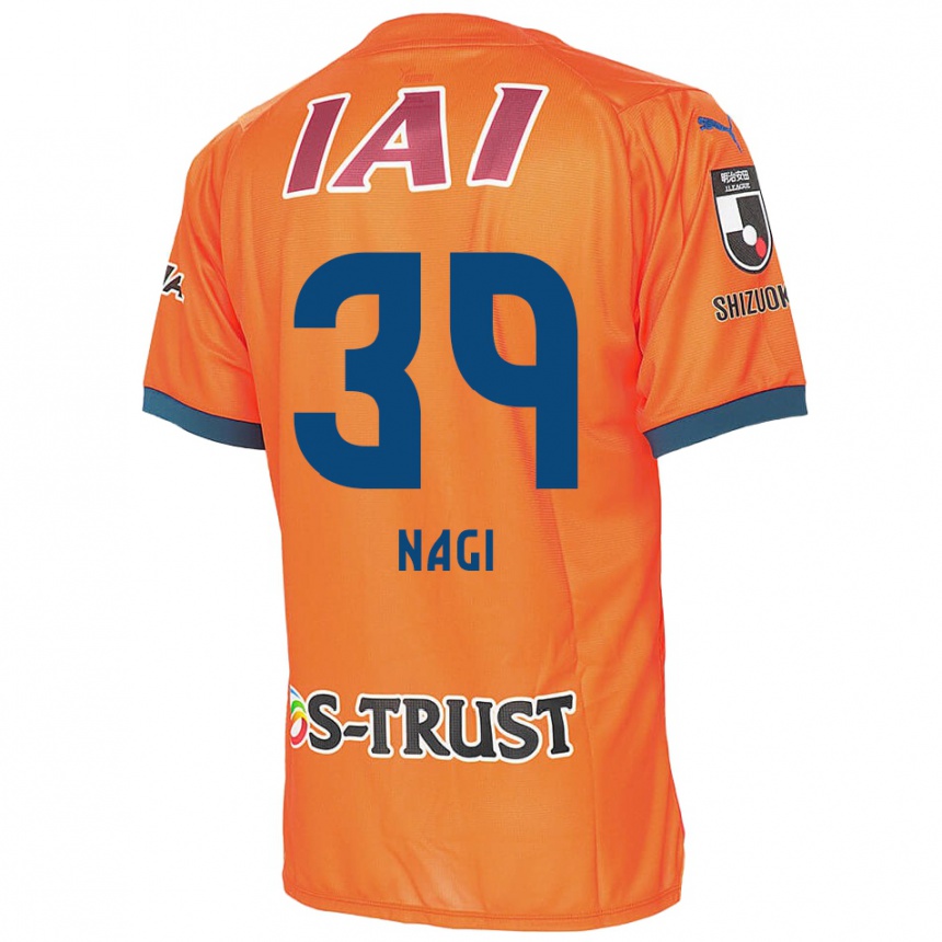 Kids Football Nagi Kawatani #39 Orange Blue Home Jersey 2024/25 T-Shirt