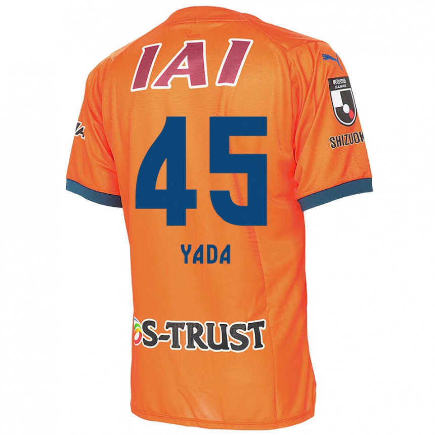 Kids Football Ryunosuke Yada #45 Orange Blue Home Jersey 2024/25 T-Shirt