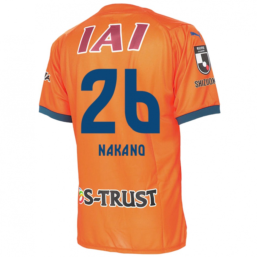 Kids Football Takeru Nakano #26 Orange Blue Home Jersey 2024/25 T-Shirt