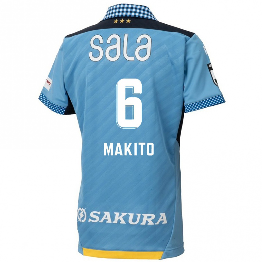 Kids Football Makito Ito #6 Blue Black Home Jersey 2024/25 T-Shirt