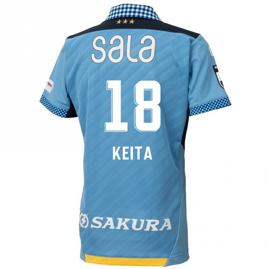 Kids Football Keita Takahata #18 Blue Black Home Jersey 2024/25 T-Shirt