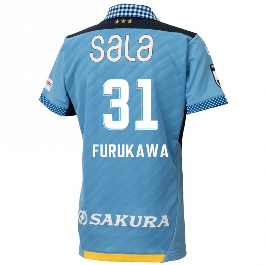 Kids Football Yosuke Furukawa #31 Blue Black Home Jersey 2024/25 T-Shirt