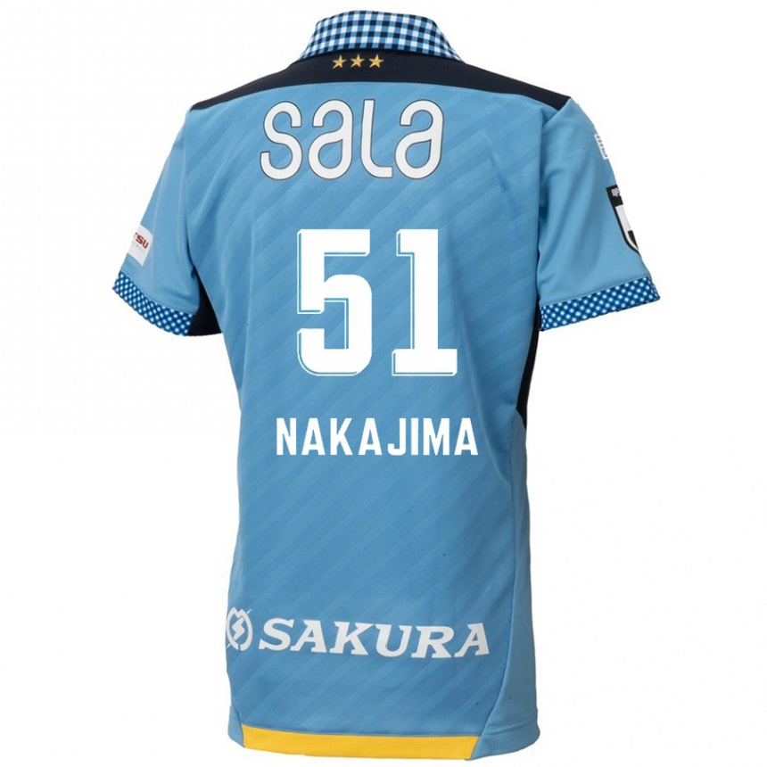 Kids Football Keitaro Nakajima #51 Blue Black Home Jersey 2024/25 T-Shirt