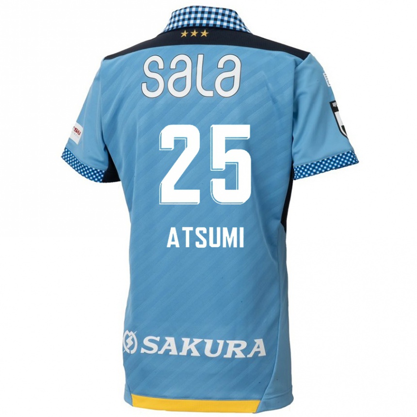 Kids Football Keita Atsumi #25 Blue Black Home Jersey 2024/25 T-Shirt