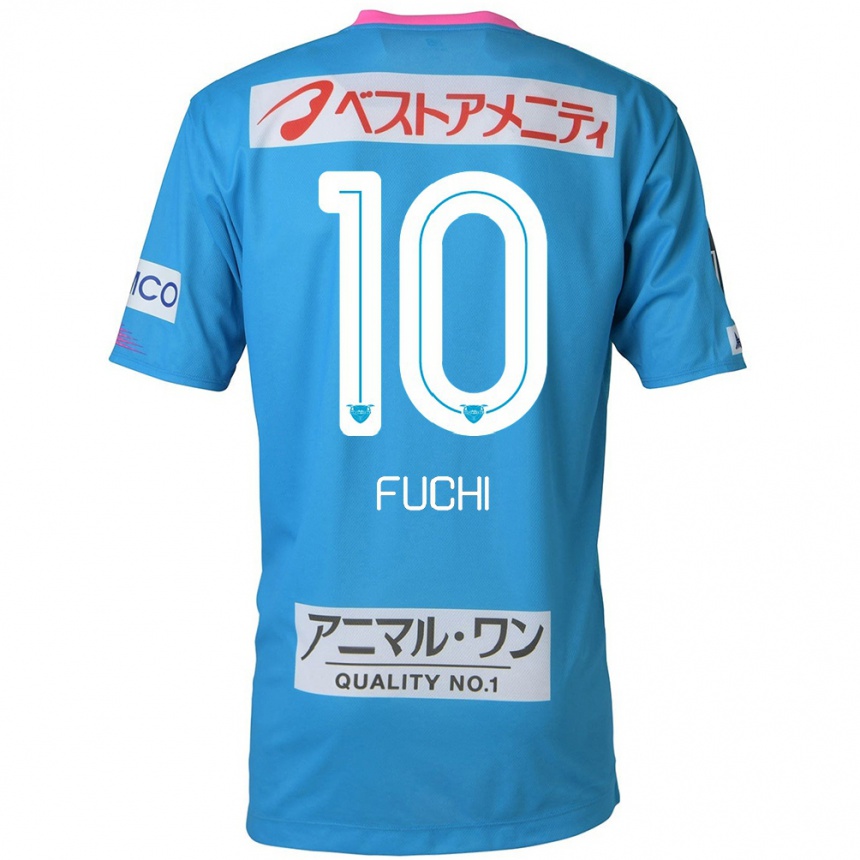 Kids Football Fuchi Honda #10 Blue Pink Home Jersey 2024/25 T-Shirt