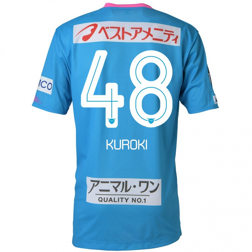 Kids Football Yuya Kuroki #48 Blue Pink Home Jersey 2024/25 T-Shirt