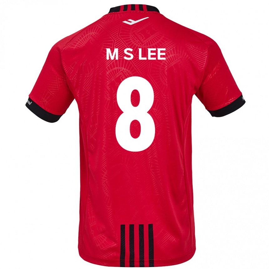 Kids Football Seung-Mo Lee #8 Red Black Home Jersey 2024/25 T-Shirt