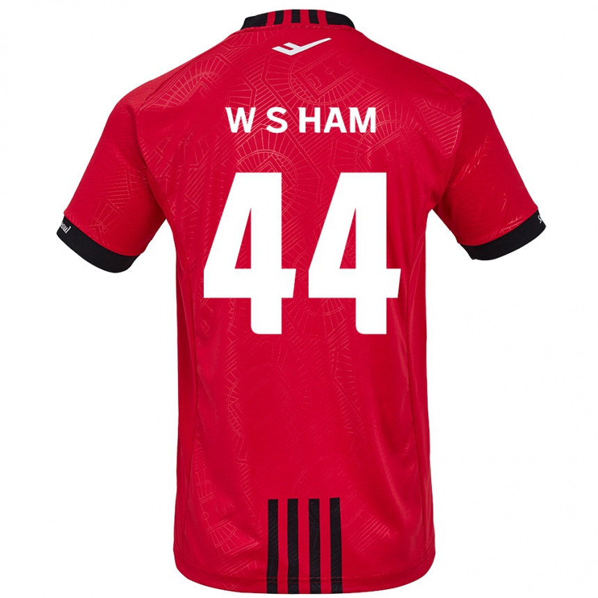 Kids Football Sun-Woo Ham #44 Red Black Home Jersey 2024/25 T-Shirt