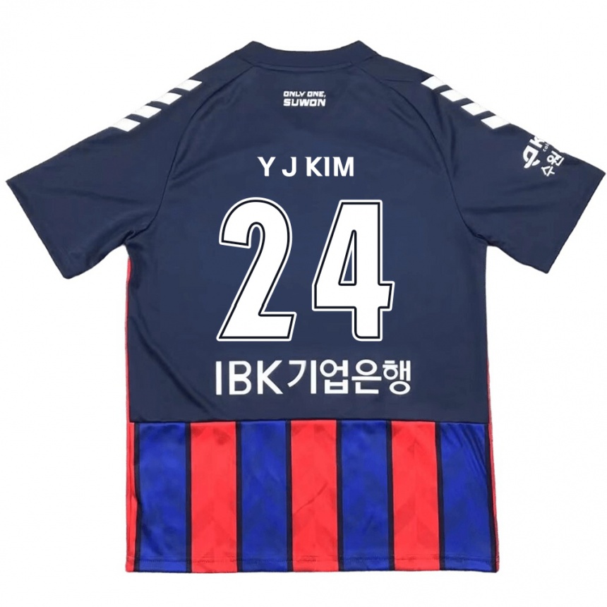 Kids Football Ju-Yeop Kim #24 Blue Red Home Jersey 2024/25 T-Shirt