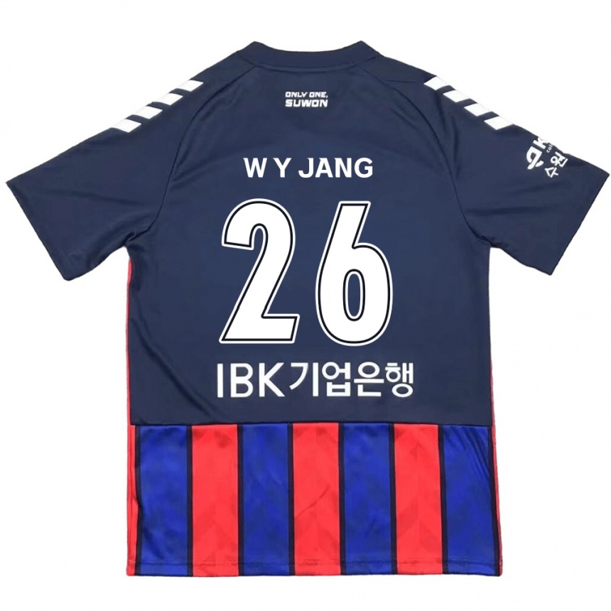 Kids Football Young-Woo Jang #26 Blue Red Home Jersey 2024/25 T-Shirt