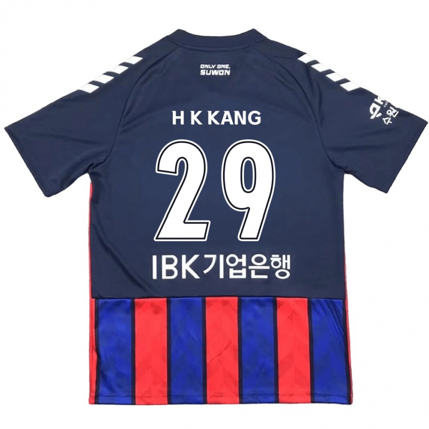 Kids Football Kyo-Hun Kang #29 Blue Red Home Jersey 2024/25 T-Shirt