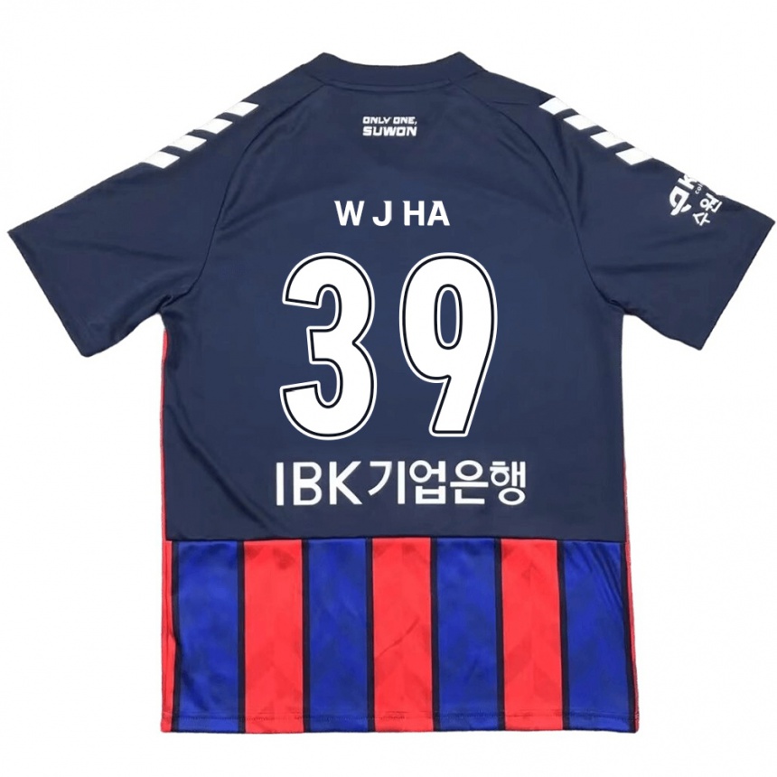 Kids Football Jung-Woo Ha #39 Blue Red Home Jersey 2024/25 T-Shirt