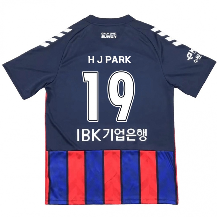 Kids Football Jun-Hui Park #19 Blue Red Home Jersey 2024/25 T-Shirt