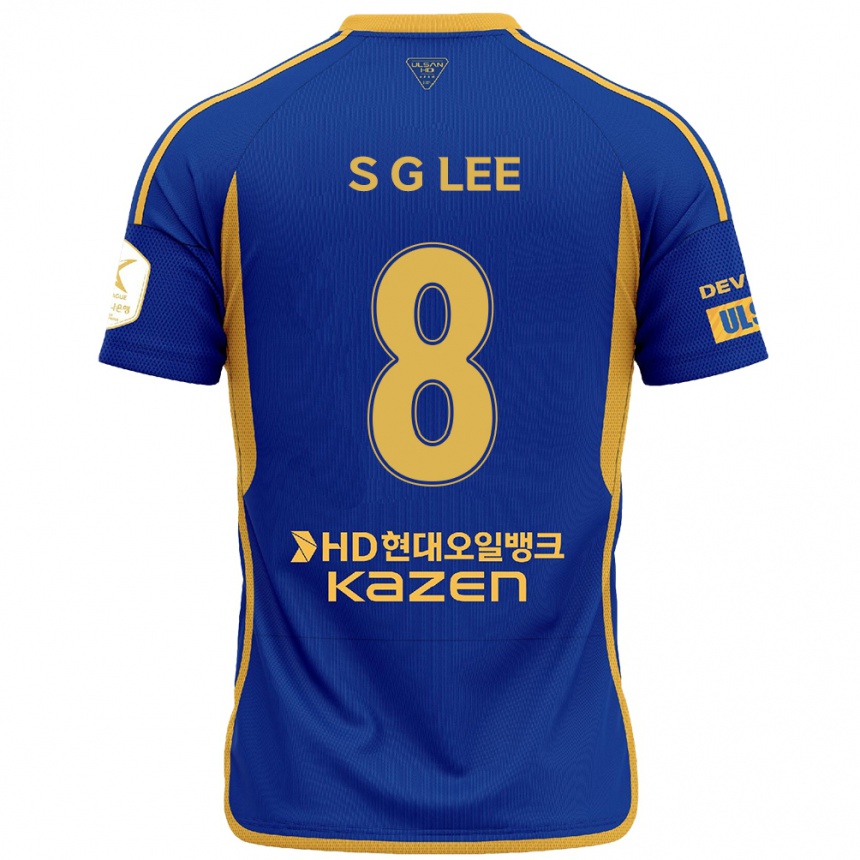 Kids Football Gyu-Sung Lee #8 Blue Yellow Home Jersey 2024/25 T-Shirt