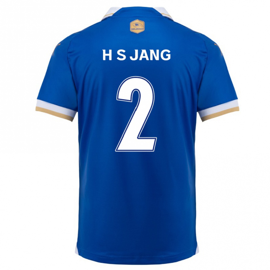 Kids Football Seok-Hwan Jang #2 Blue White Home Jersey 2024/25 T-Shirt