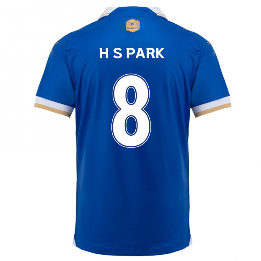 Kids Football Sang-Hyeok Park #8 Blue White Home Jersey 2024/25 T-Shirt