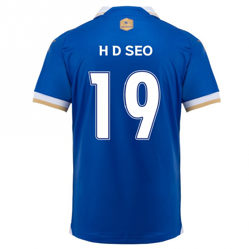 Kids Football Dong-Han Seo #19 Blue White Home Jersey 2024/25 T-Shirt