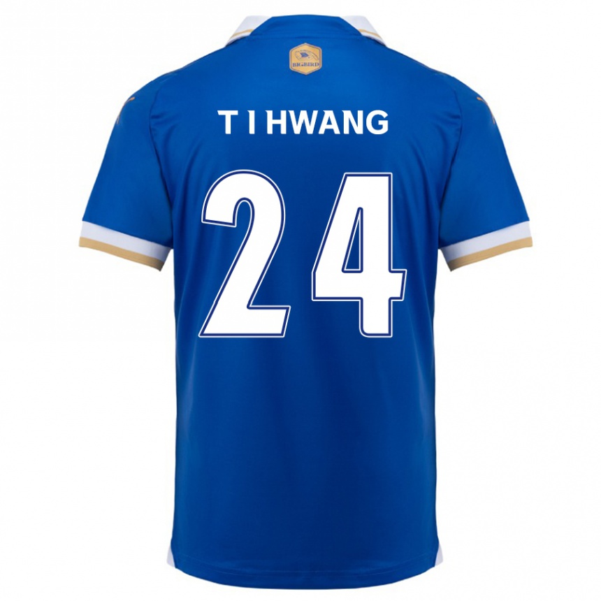 Kids Football In-Taek Hwang #24 Blue White Home Jersey 2024/25 T-Shirt