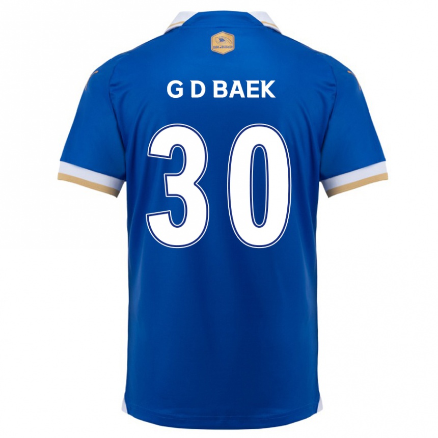 Kids Football Dong-Gyu Baek #30 Blue White Home Jersey 2024/25 T-Shirt