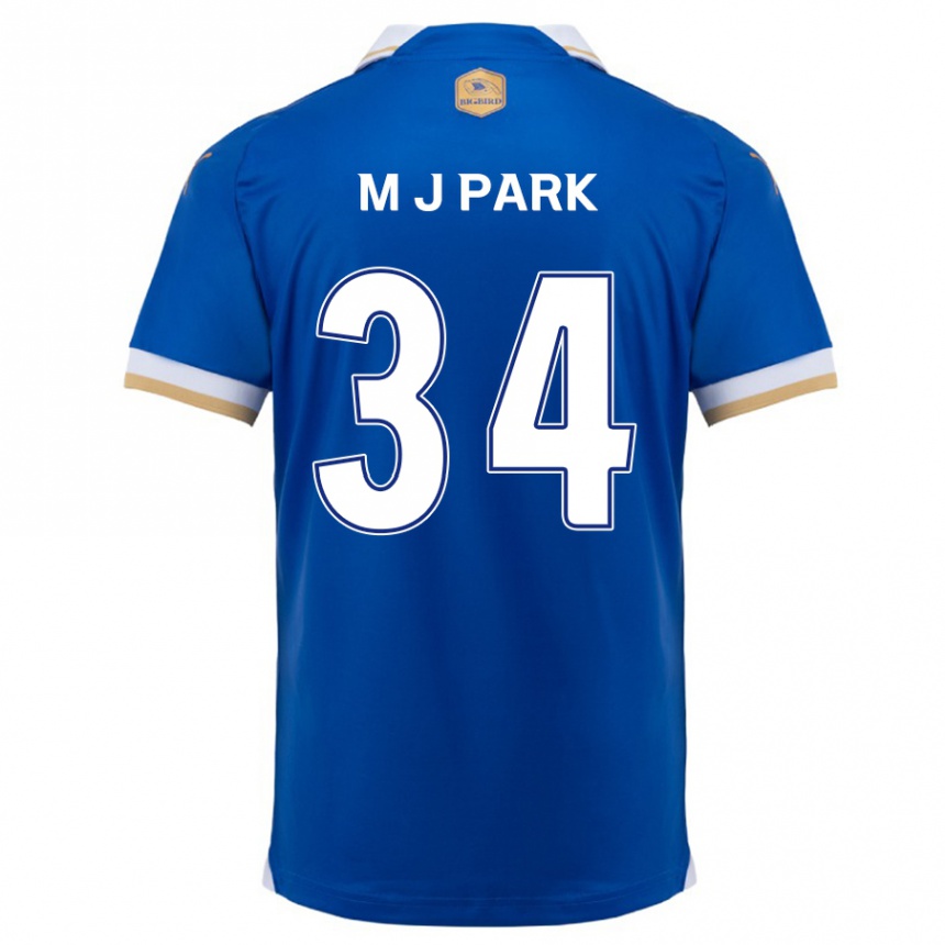 Kids Football Ji-Min Park #34 Blue White Home Jersey 2024/25 T-Shirt