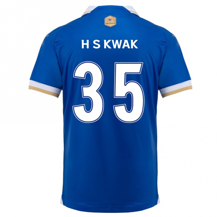 Kids Football Sung-Hoon Kwak #35 Blue White Home Jersey 2024/25 T-Shirt