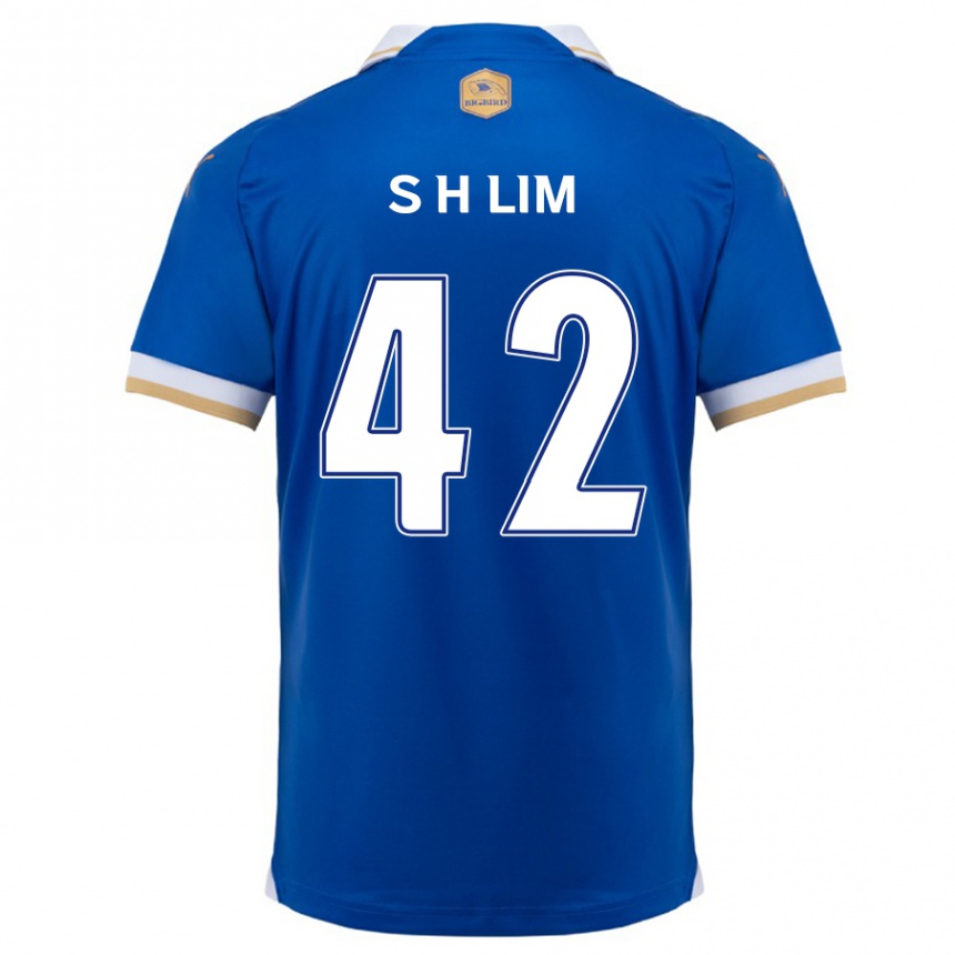 Kids Football Hyun-Sub Lim #42 Blue White Home Jersey 2024/25 T-Shirt