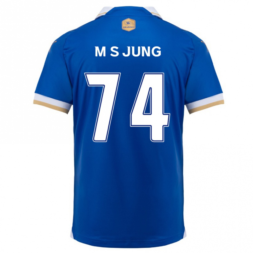 Kids Football Sung-Min Jung #74 Blue White Home Jersey 2024/25 T-Shirt