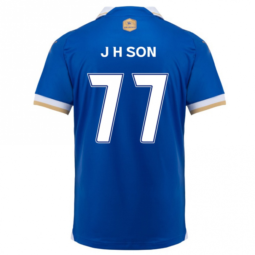 Kids Football Ho-Jun Son #77 Blue White Home Jersey 2024/25 T-Shirt