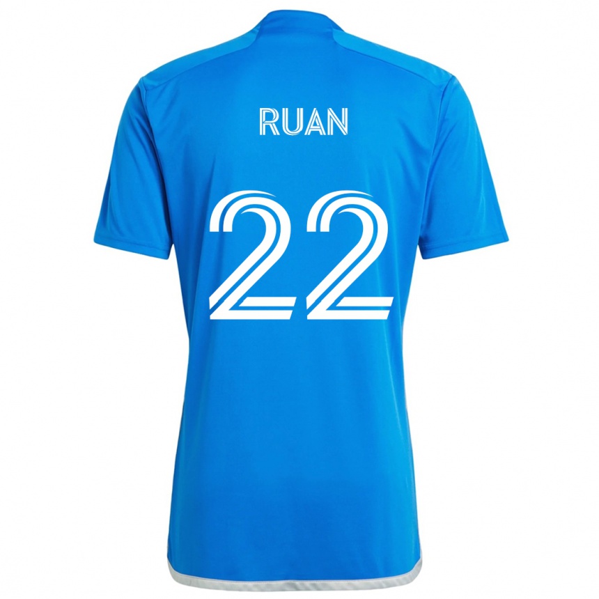 Kids Football Ruan #22 Blue White Home Jersey 2024/25 T-Shirt