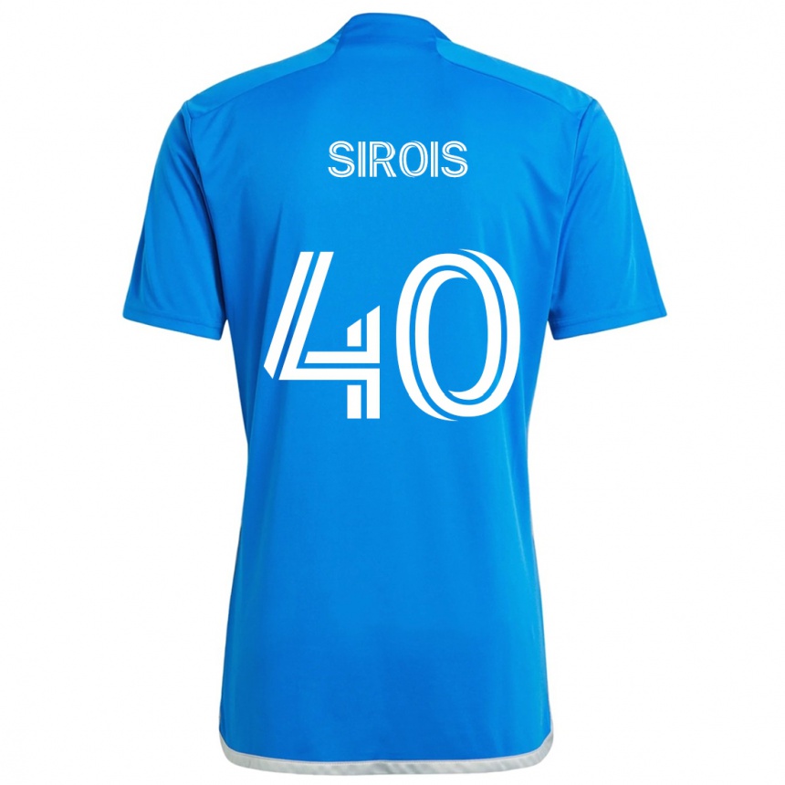 Kids Football Jonathan Sirois #40 Blue White Home Jersey 2024/25 T-Shirt