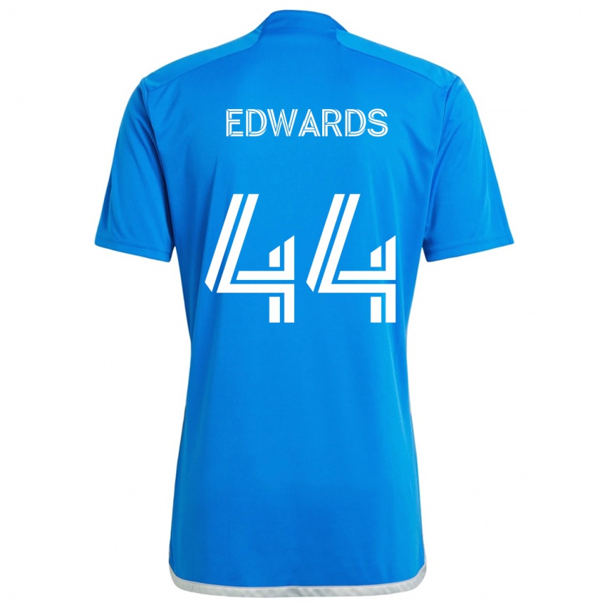 Kids Football Raheem Edwards #44 Blue White Home Jersey 2024/25 T-Shirt