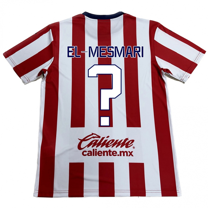 Kids Football Bruce El-Mesmari #0 Red White Home Jersey 2024/25 T-Shirt