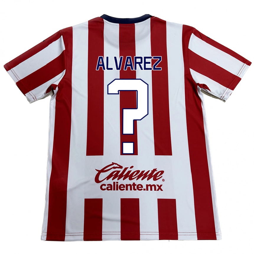 Kids Football Sergio Álvarez #0 Red White Home Jersey 2024/25 T-Shirt