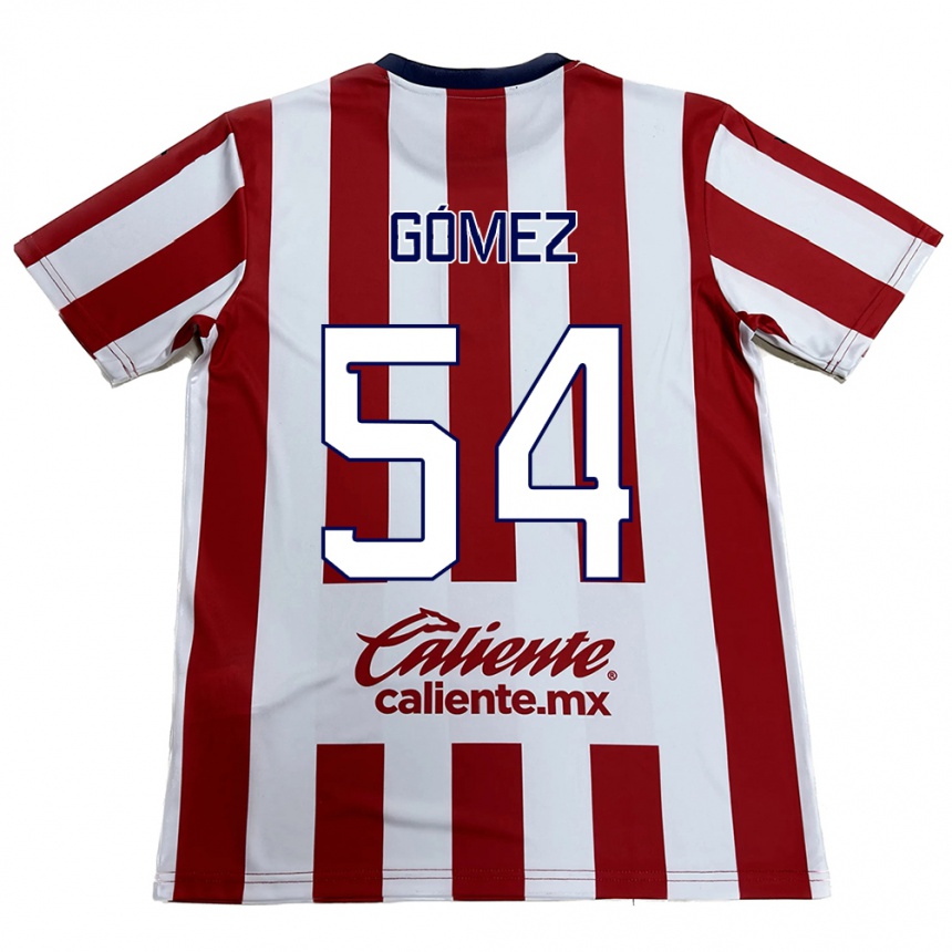 Kids Football Miguel Gómez #54 Red White Home Jersey 2024/25 T-Shirt