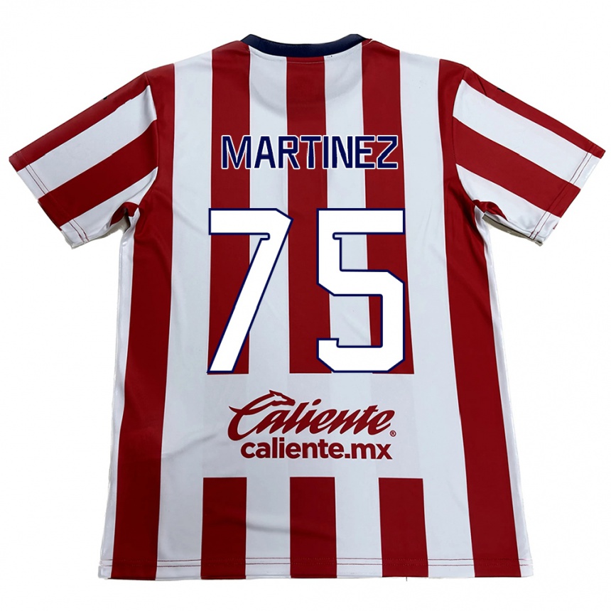 Kids Football Isaac Martínez #75 Red White Home Jersey 2024/25 T-Shirt