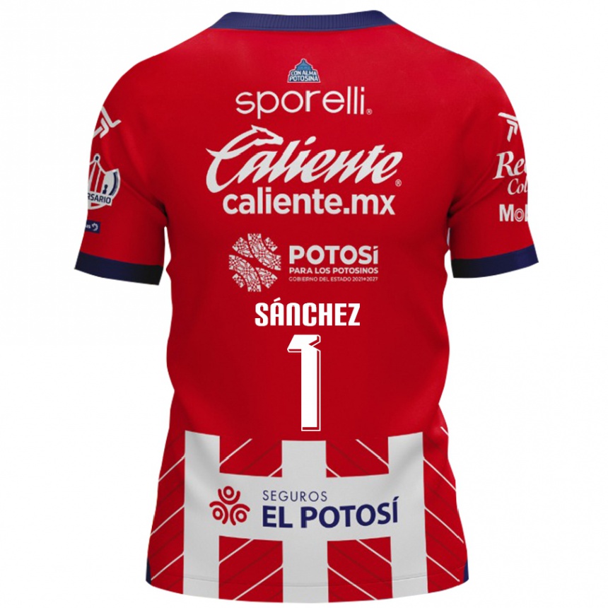 Kids Football Andrés Sánchez #1 Red White Home Jersey 2024/25 T-Shirt