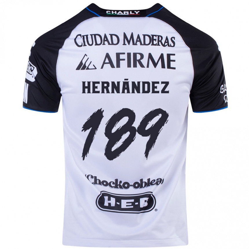 Kids Football Sebastián Hernández #189 Black Blue Home Jersey 2024/25 T-Shirt