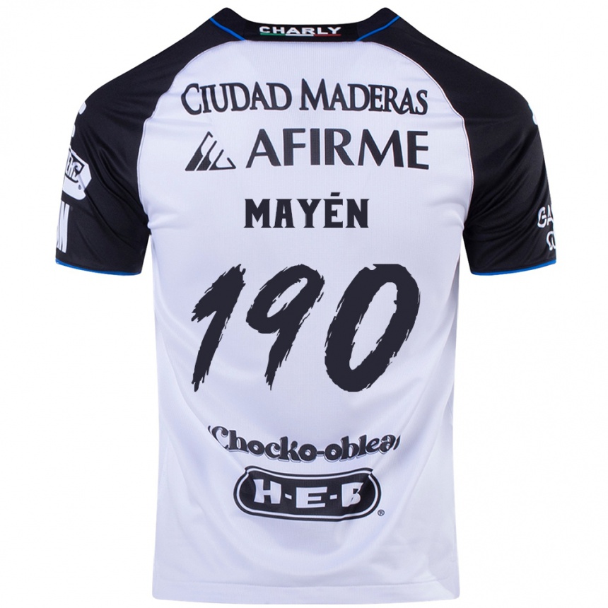 Kids Football Eduardo Mayén #190 Black Blue Home Jersey 2024/25 T-Shirt