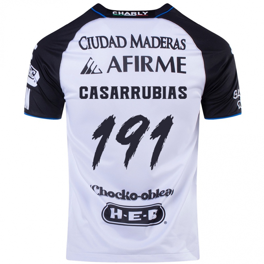 Kids Football Aaron Casarrubias #191 Black Blue Home Jersey 2024/25 T-Shirt