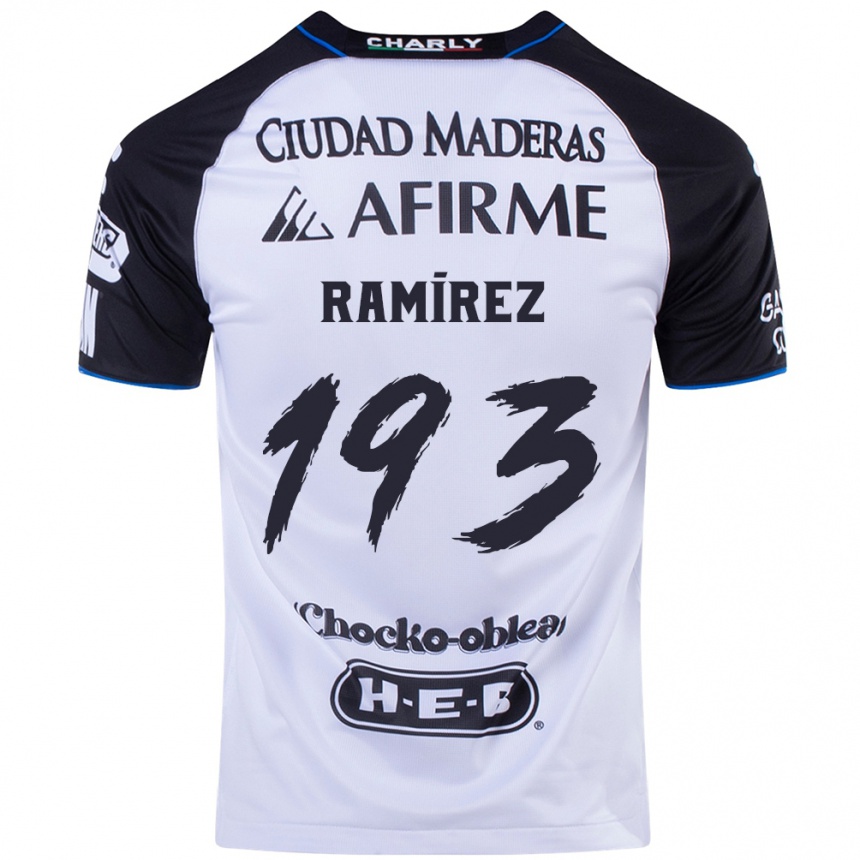 Kids Football Ángel Ramírez #193 Black Blue Home Jersey 2024/25 T-Shirt