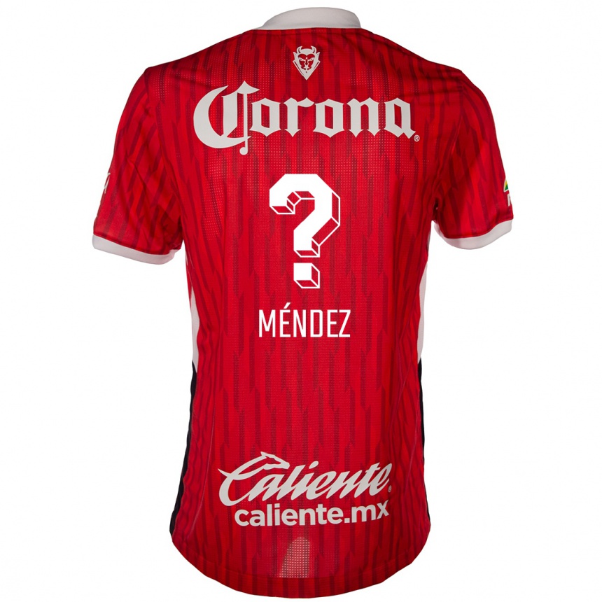 Kids Football Bruno Méndez #0 Red White Home Jersey 2024/25 T-Shirt