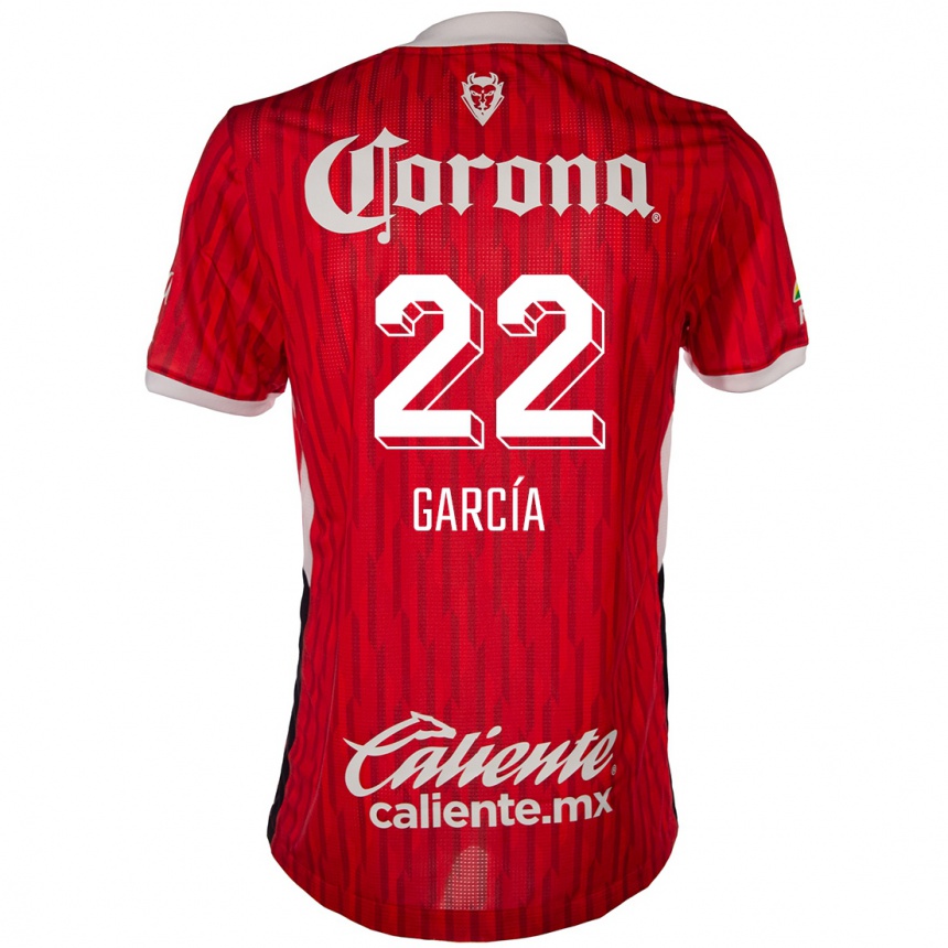 Kids Football Luis García #22 Red White Home Jersey 2024/25 T-Shirt