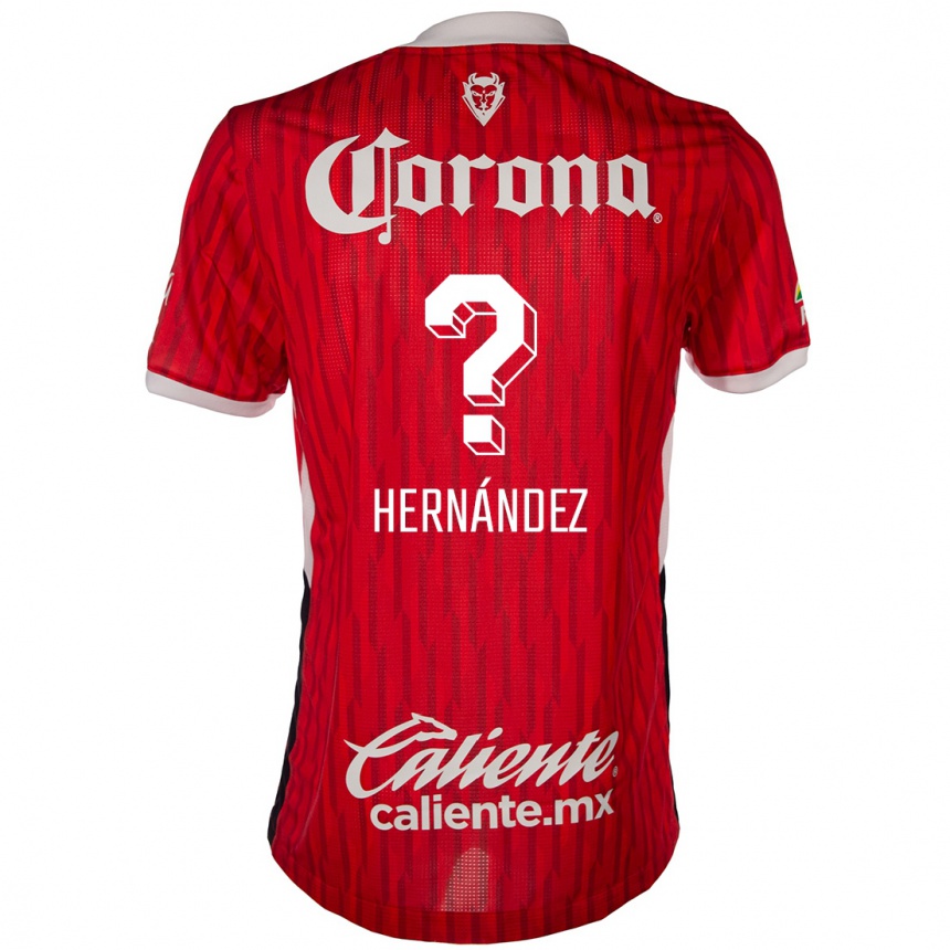 Kids Football Francisco Hernández #0 Red White Home Jersey 2024/25 T-Shirt