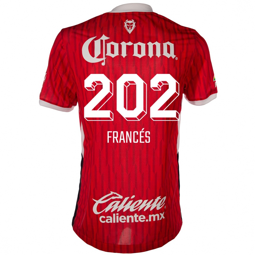 Kids Football Lenin Francés #202 Red White Home Jersey 2024/25 T-Shirt