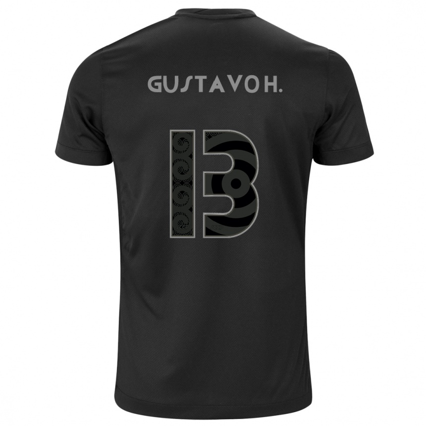 Kids Football Gustavo Henrique #13 Black Away Jersey 2024/25 T-Shirt